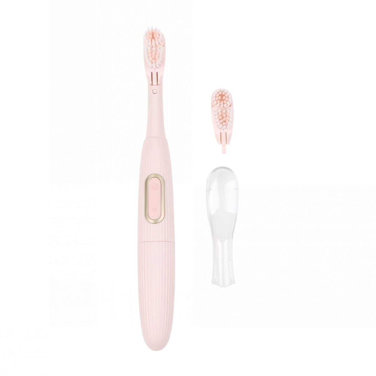 Free Pink Battery-operated toothbrush with a replacement head Image
