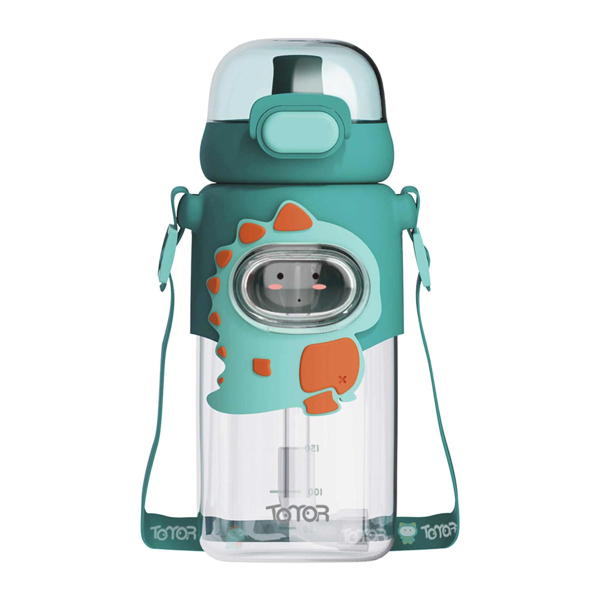 600ml Green plastic bottle Image