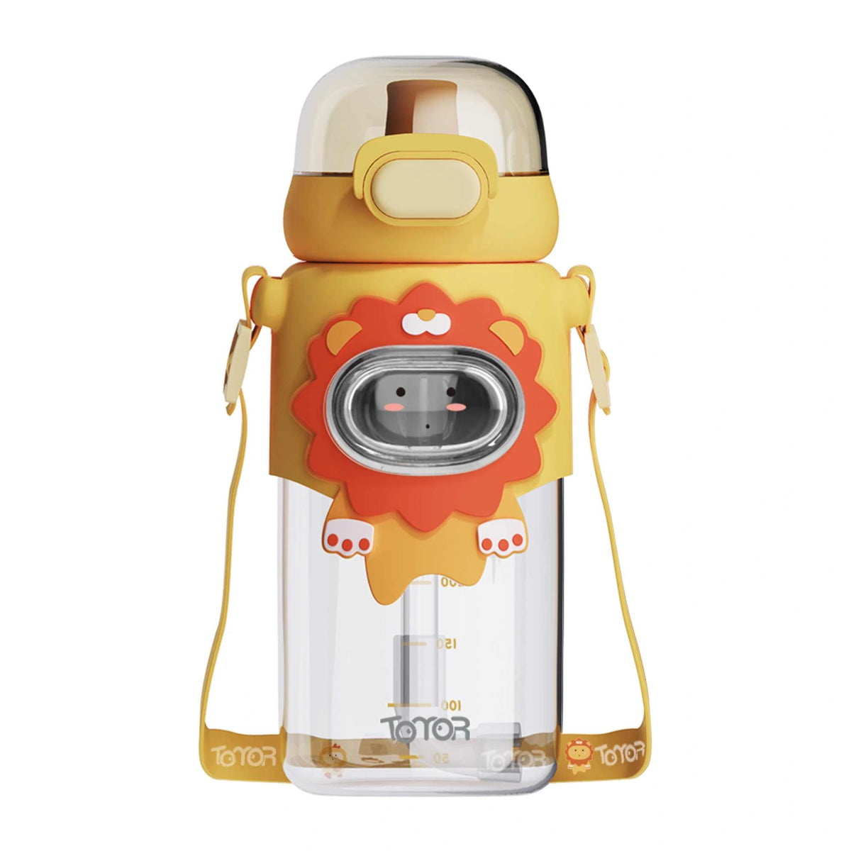 600ml Yellow plastic bottle Image