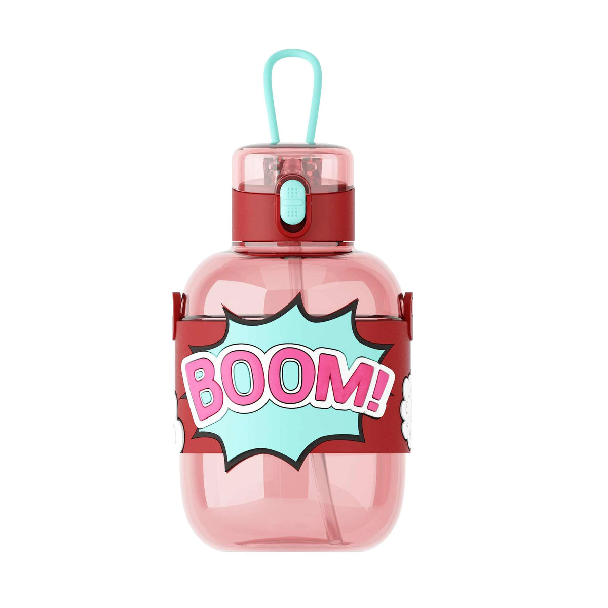 750ml Red plastic bottle Image