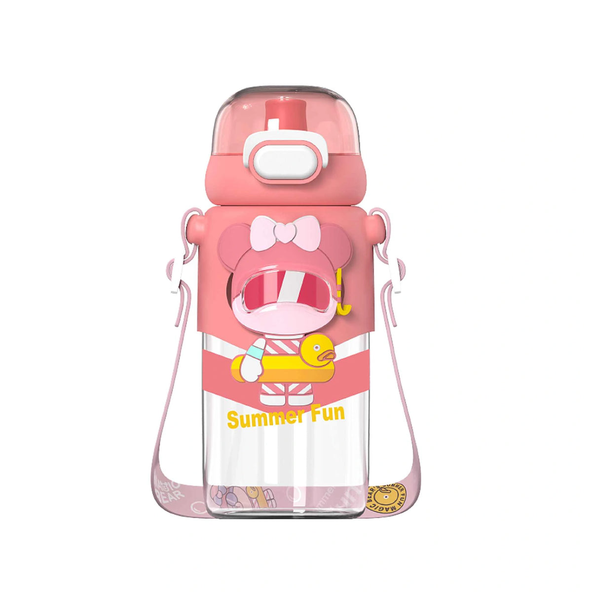 600ml Pink plastic bottle Image