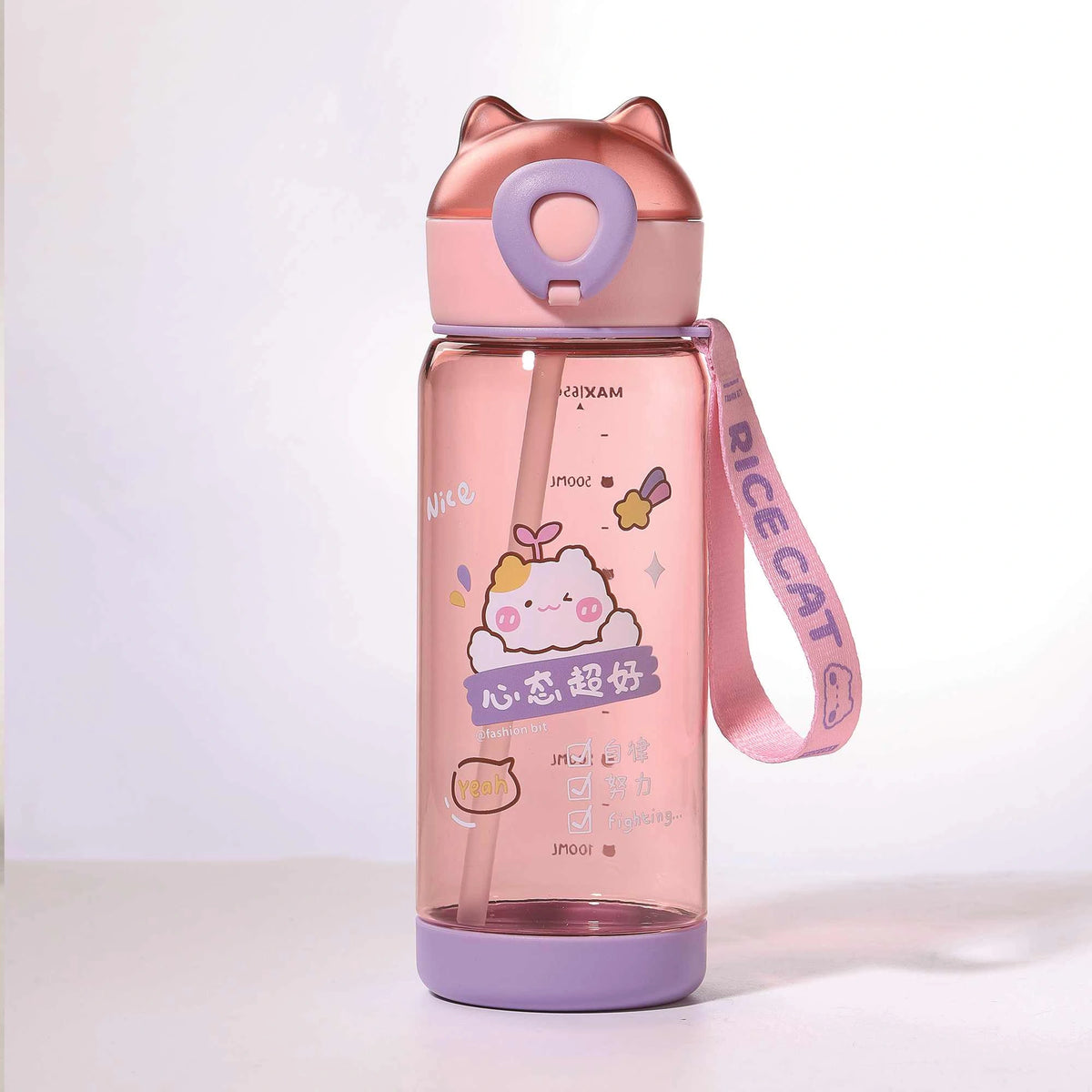 650ml Pink plastic bottle Image