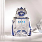 800ml White plastic bottle Image