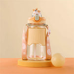 600ml Yellow plastic bottle Image