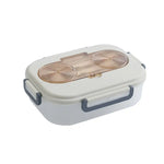 1300ml White Lunch Box Image