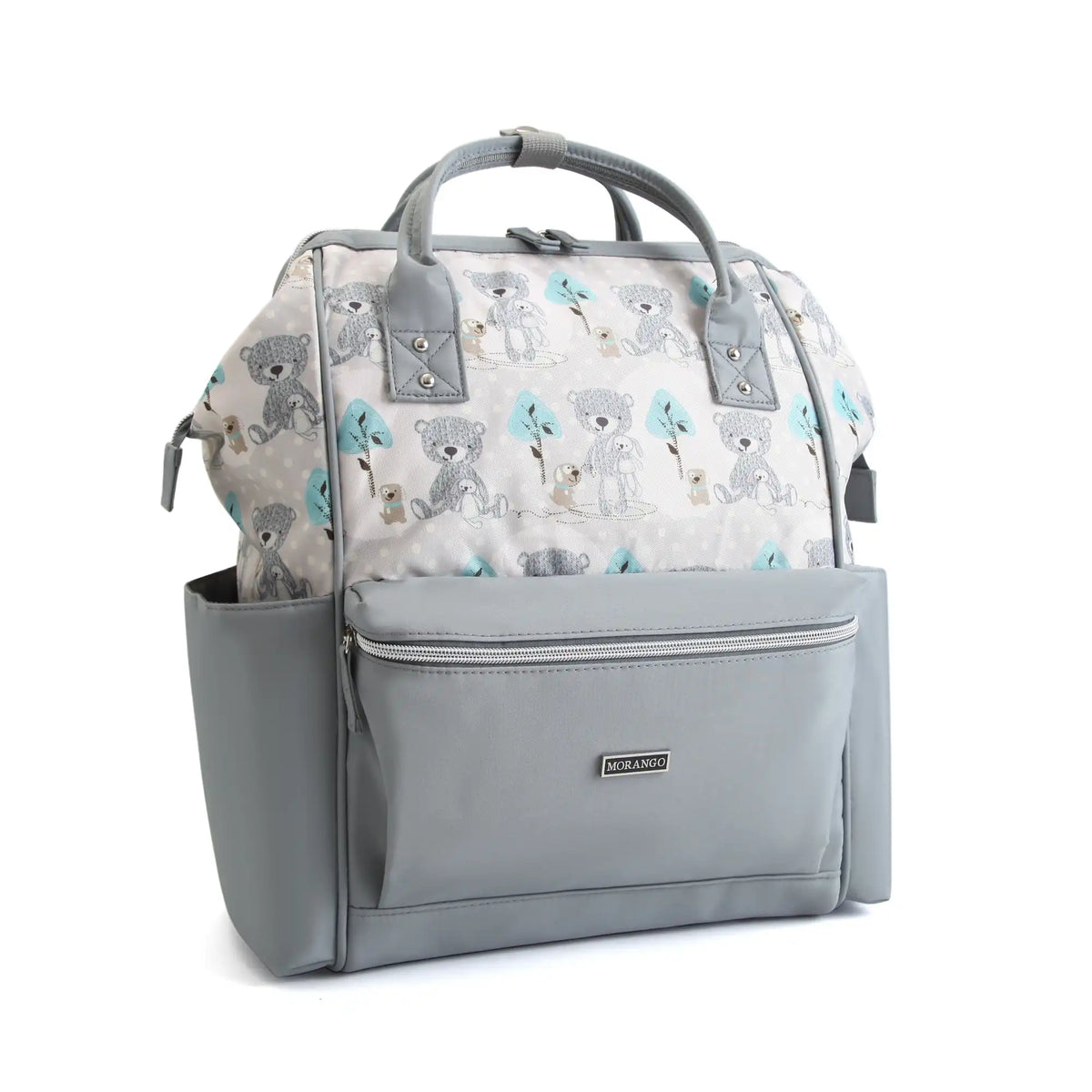 Free Light Gray Bear Diaper Backpack for Women Image