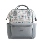 Free Solid Gray Diaper Backpack for Women Image