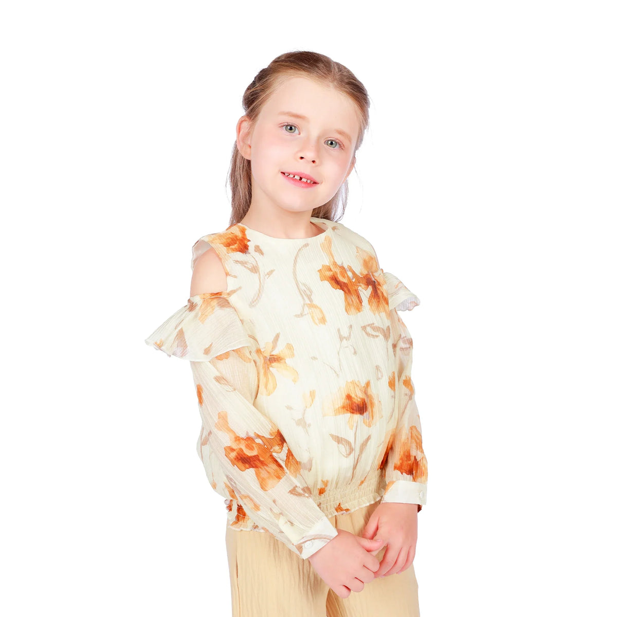 Floral Classic Blouse for Girls Image