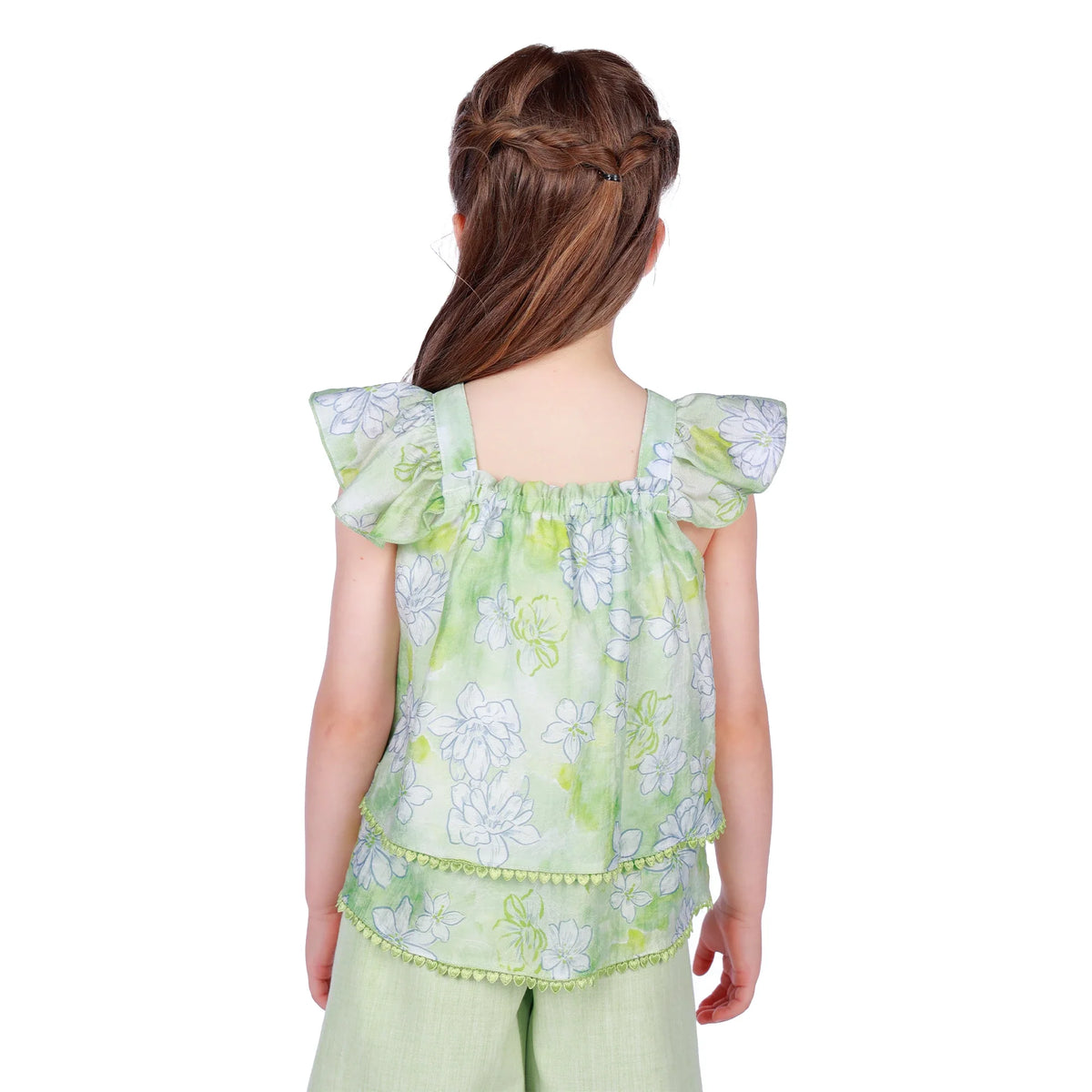 Floral Classic Blouse for Girls Image