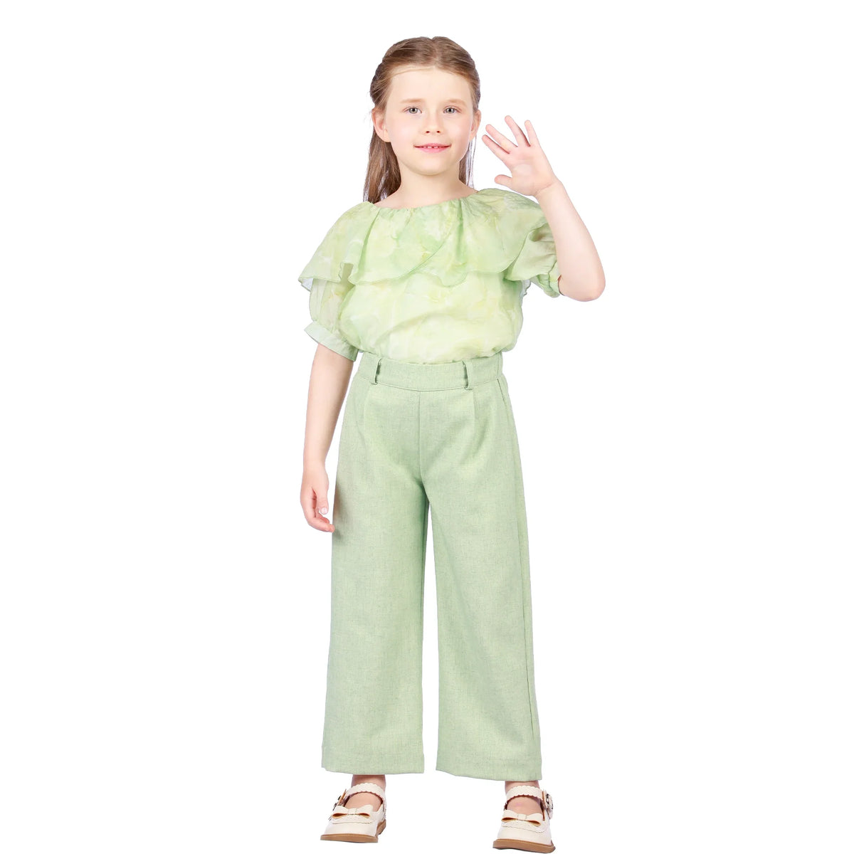 Solid Classic Pants for Girls Image