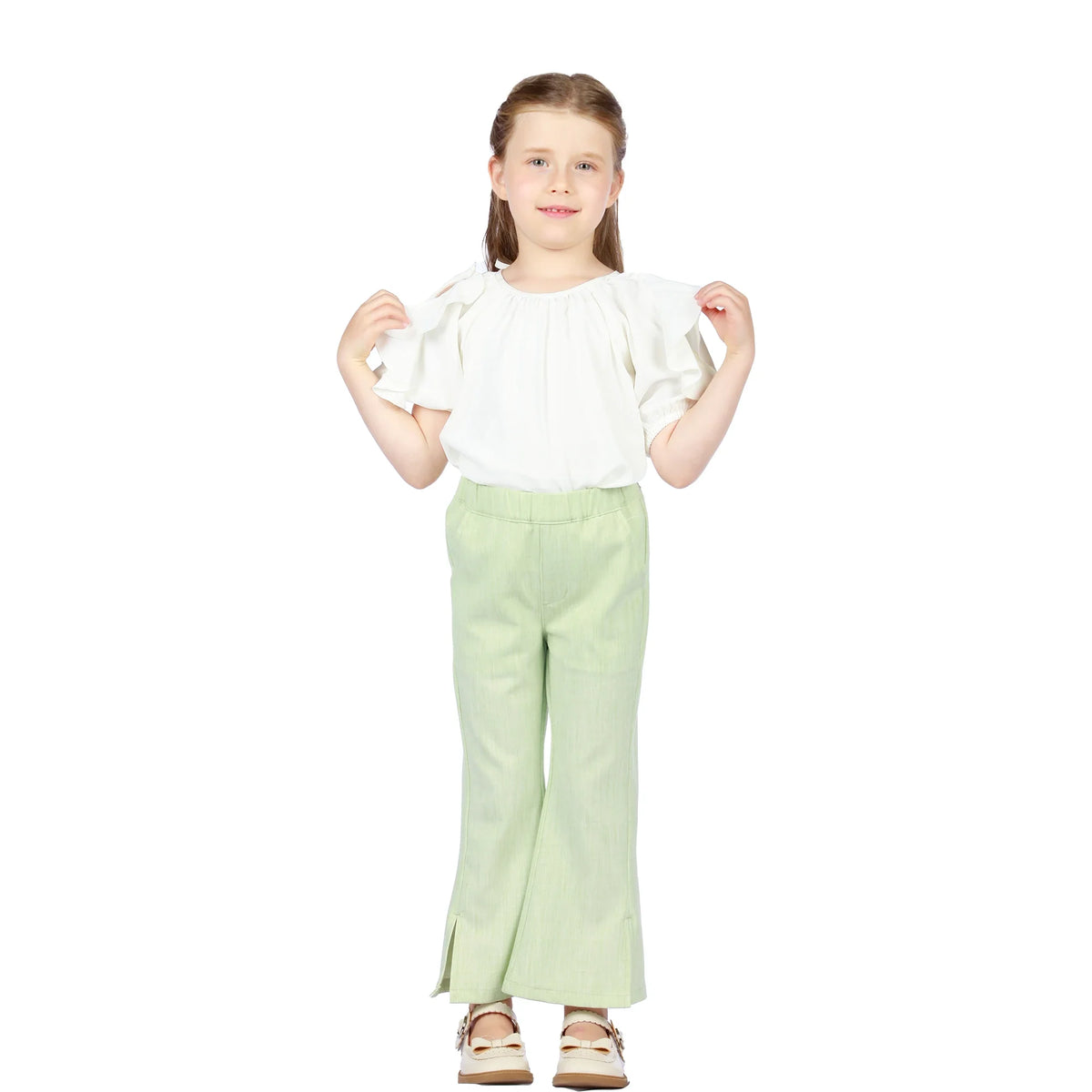 Solid Classic Pants for Girls Image