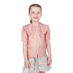 Dark Pink Plain Classic Shirt for Girls Image
