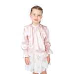 Light Pink Plain Classic Shirt for Girls Image