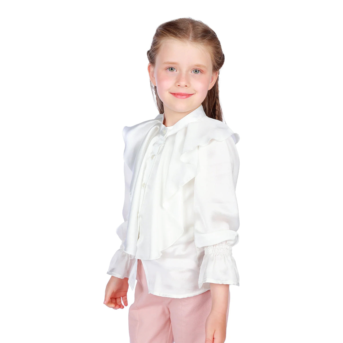 Plain Classic Shirt for Girls Image