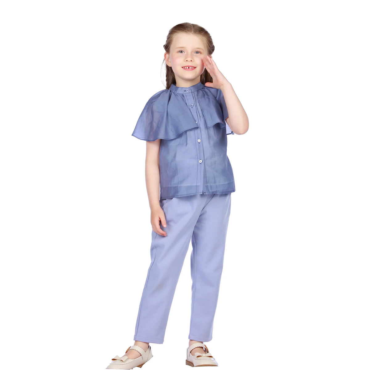 Plain Classic Shirt for Girls Image