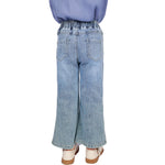 Washed Jeans Classic Pants for Girls Image