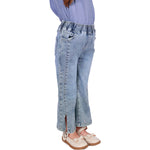 Washed Jeans Classic Pants for Girls Image