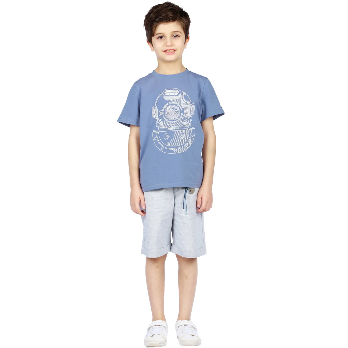 Solid Classic Shorts for Boys Image