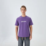 Purple Printed Street Look T.Shirt for Men Image