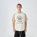 Khaki Printed Street Look T.Shirt for Men Image