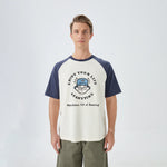 Navy Printed Street Look T.Shirt for Men Image