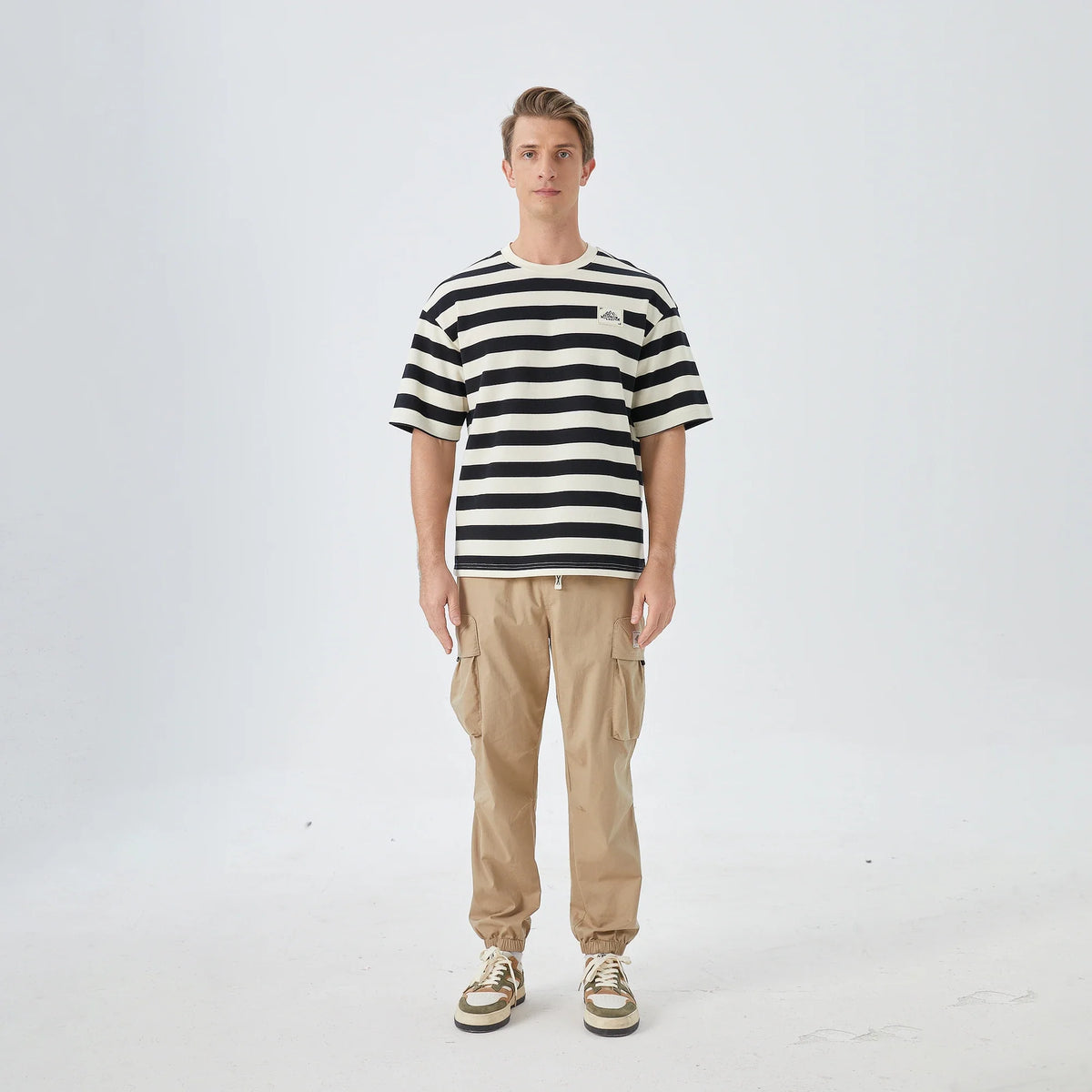 Striped Street Look T.Shirt for Men Image