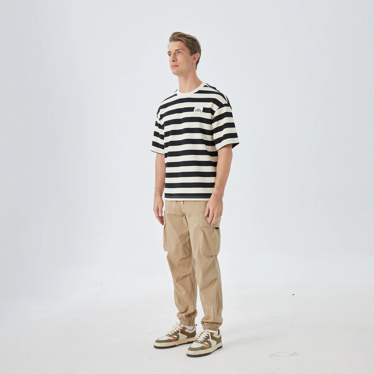 Striped Street Look T.Shirt for Men Image