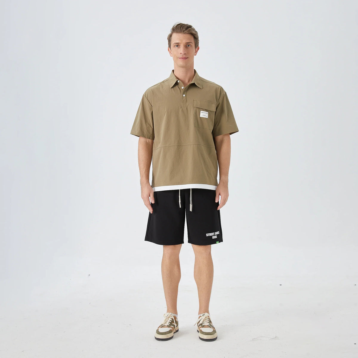 Badge Street Look Shirt for Men Image