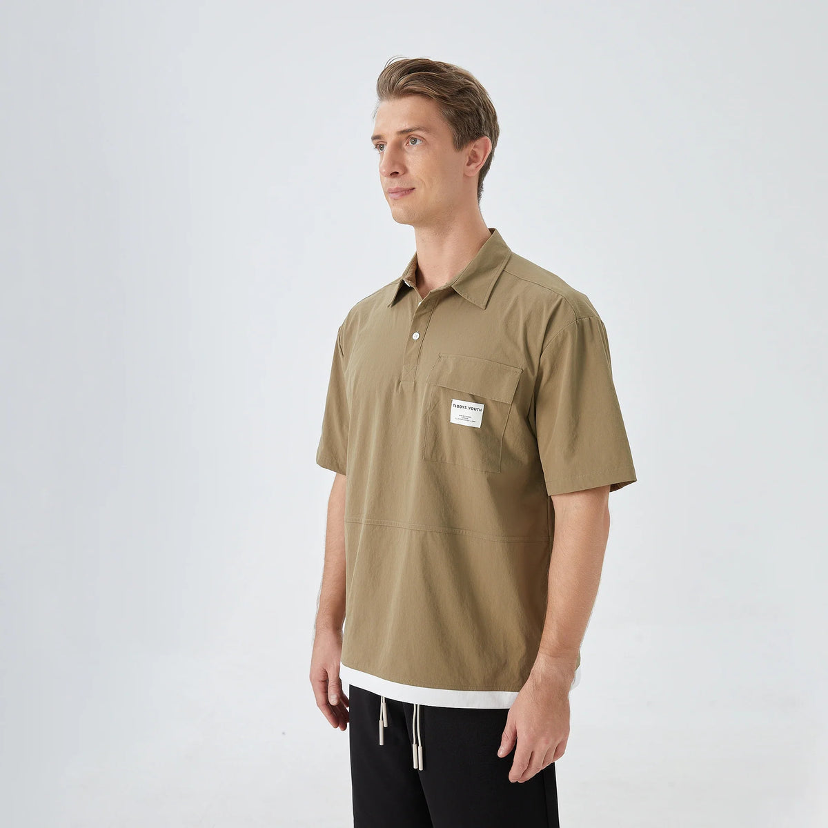 Badge Street Look Shirt for Men Image