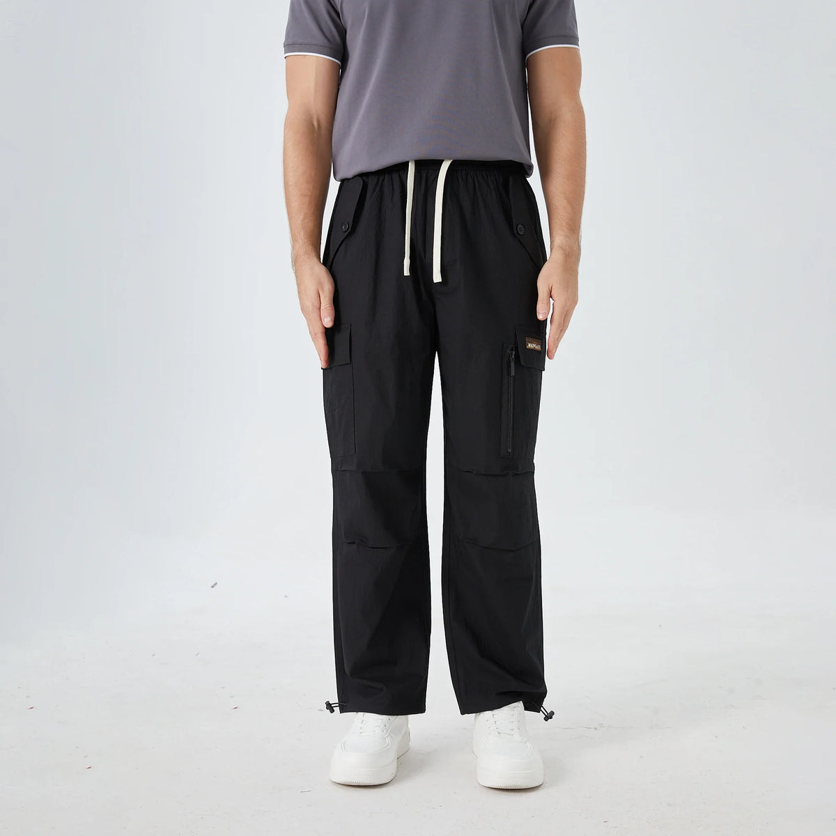 Black Badge Street Look Pants for Men Image