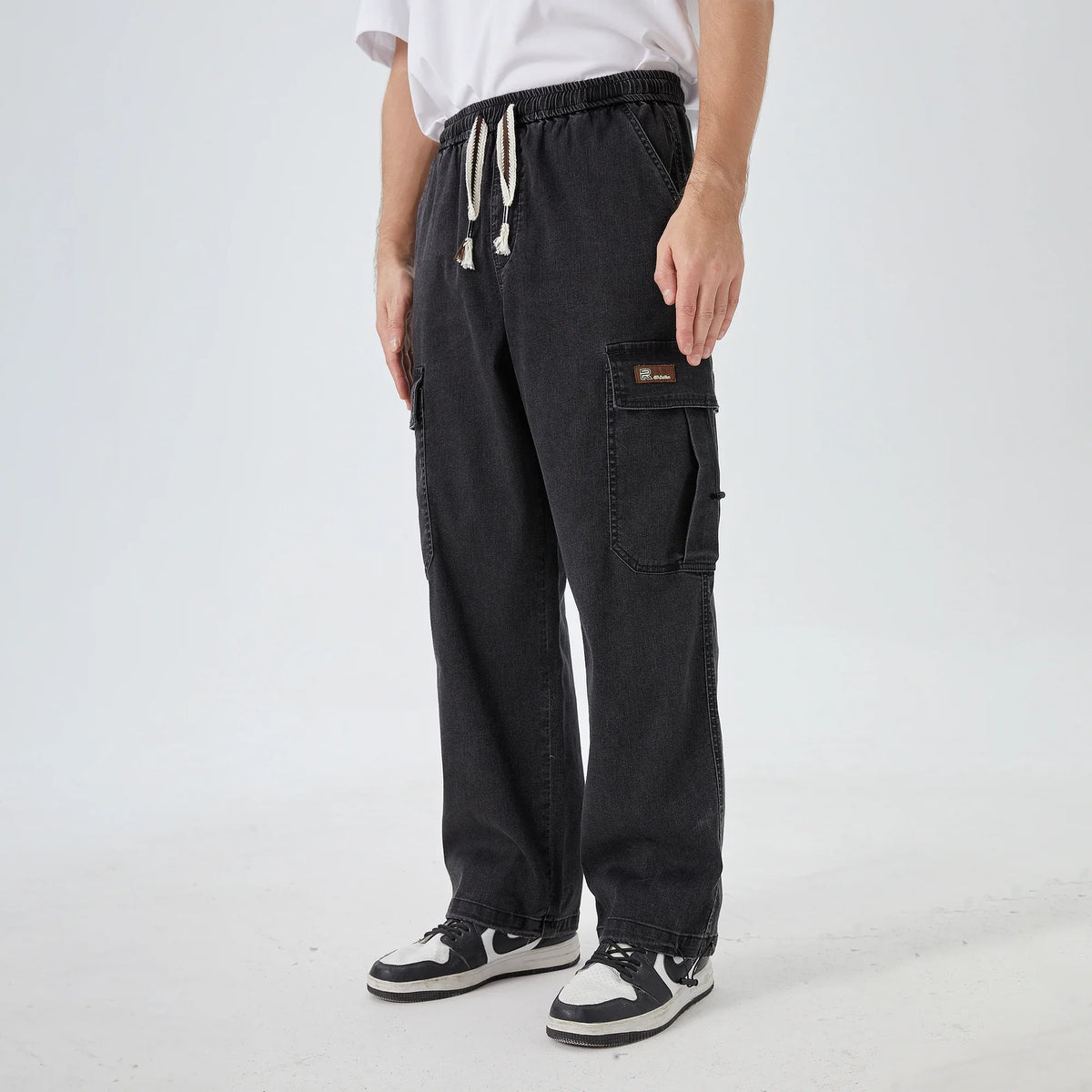 Washed Jeans Street Look Pants for Men Image