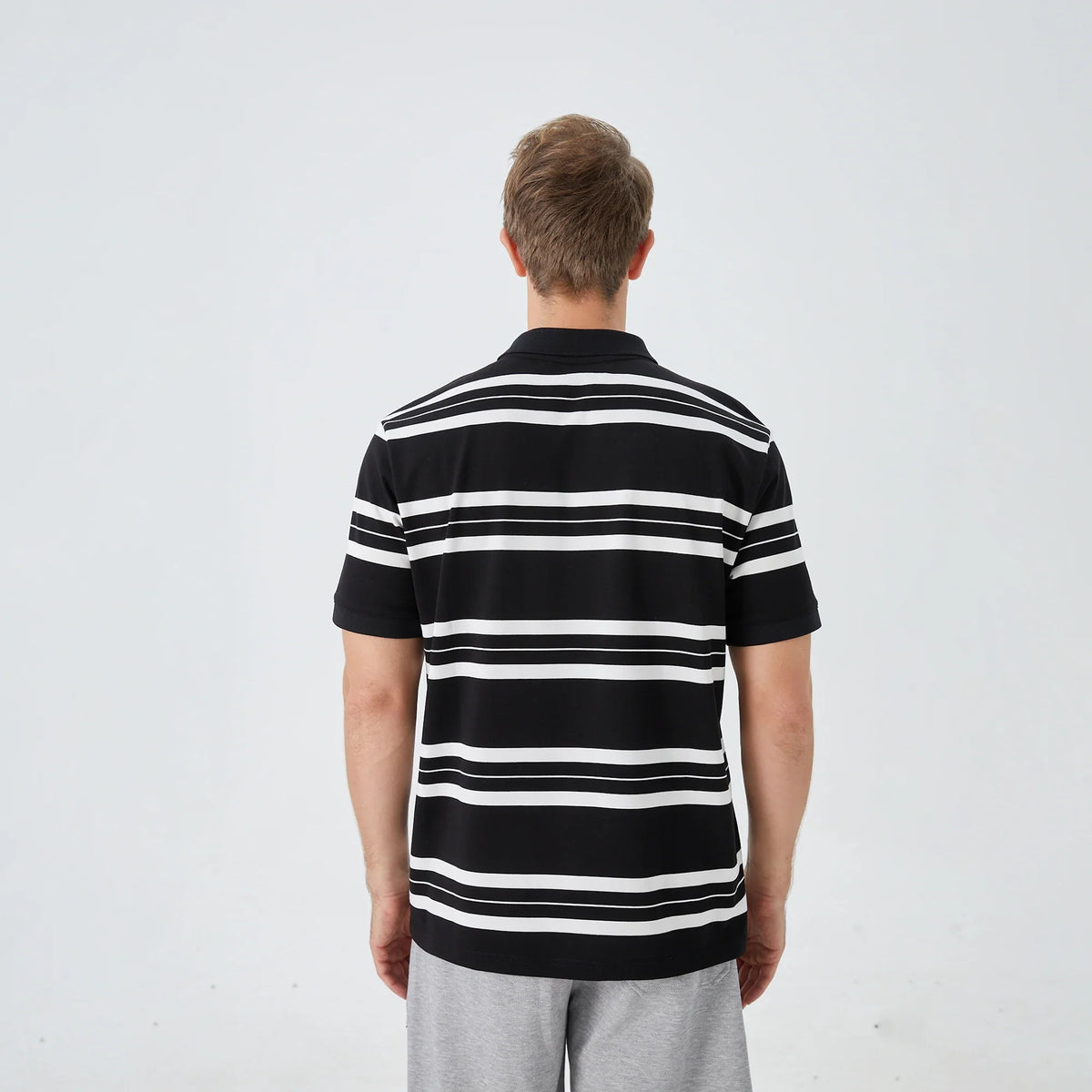Striped Street Look Polo Shirt for Men Image