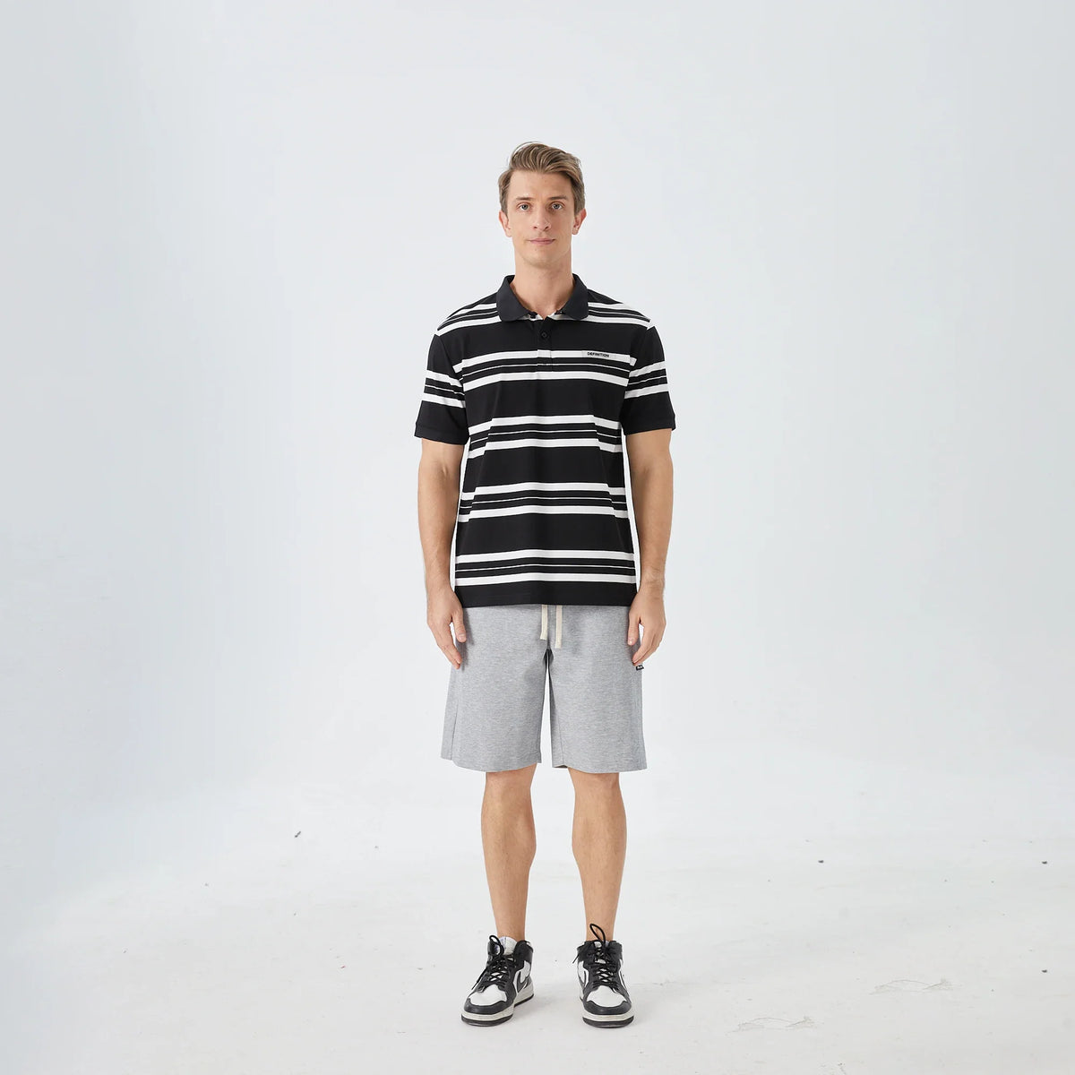 Striped Street Look Polo Shirt for Men Image