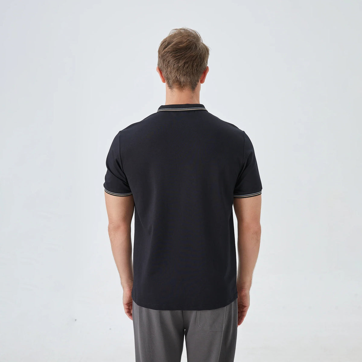 Badge Street Look Polo Shirt for Men Image