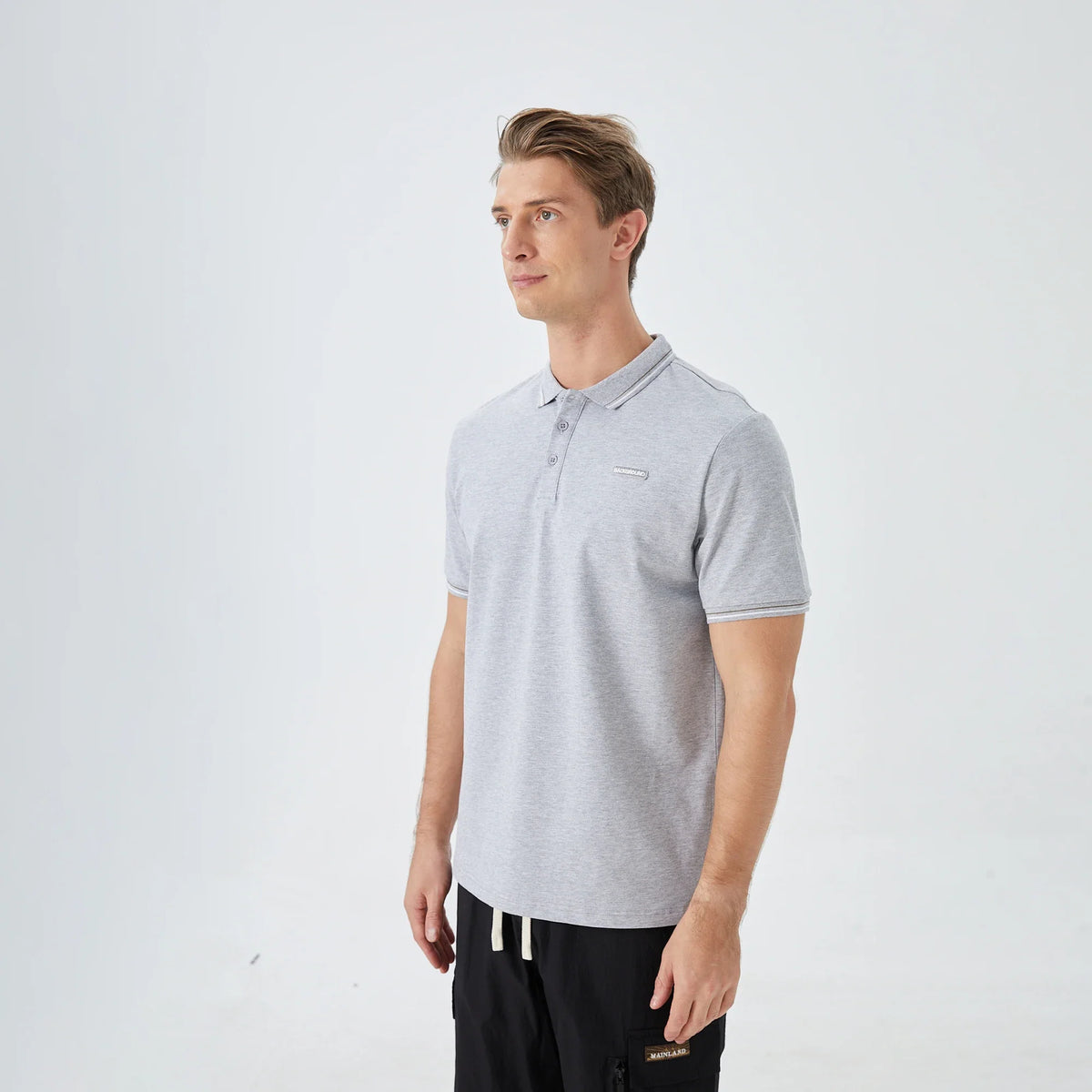 Badge Street Look Polo Shirt for Men Image