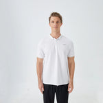 White Badge Street Look Polo Shirt for Men Image