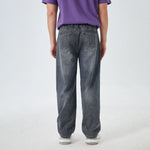 Washed Jeans Street Look Pants for Men Image