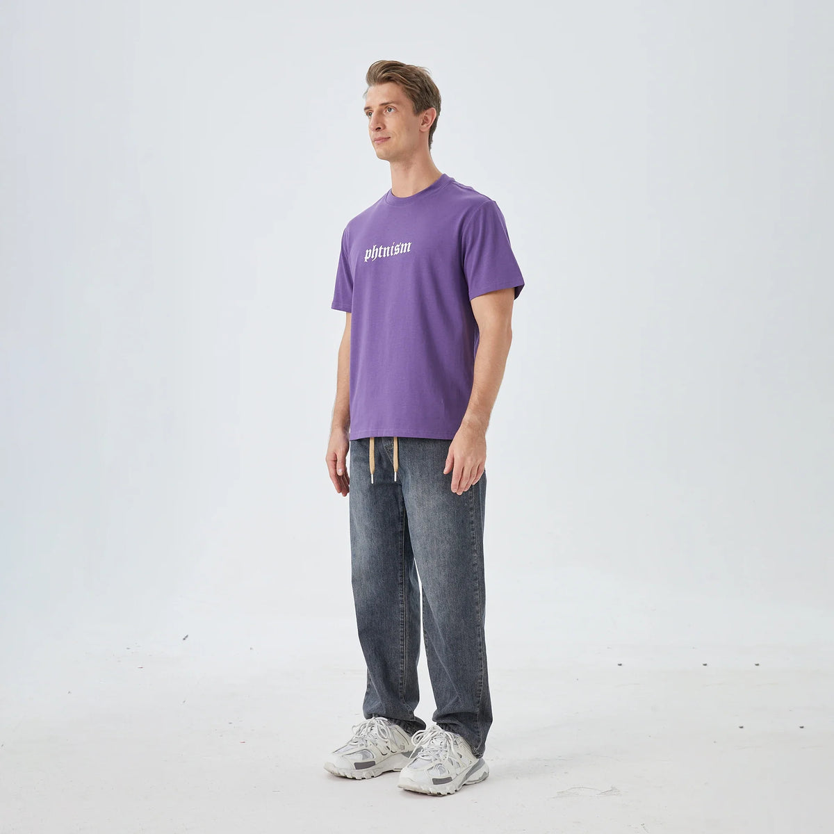 Washed Jeans Street Look Pants for Men Image