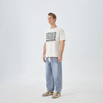 Washed Jeans Street Look Pants for Men Image