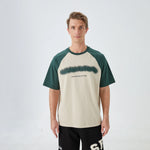 Green Printed Street Look T.Shirt for Men Image