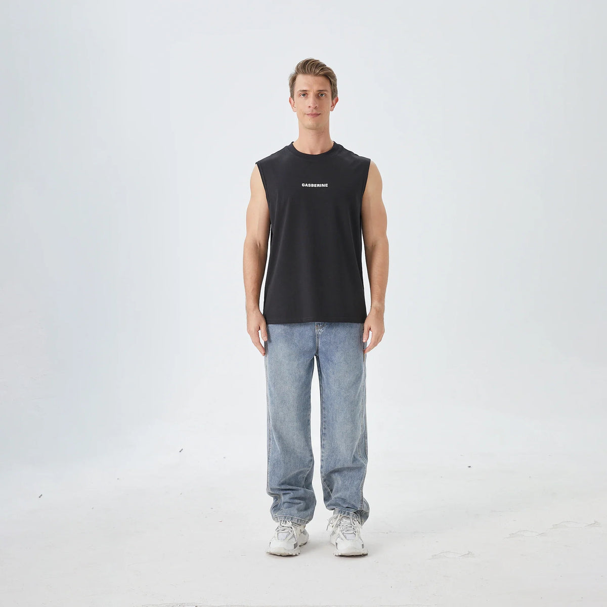 Washed Jeans Street Look Pants for Men Image
