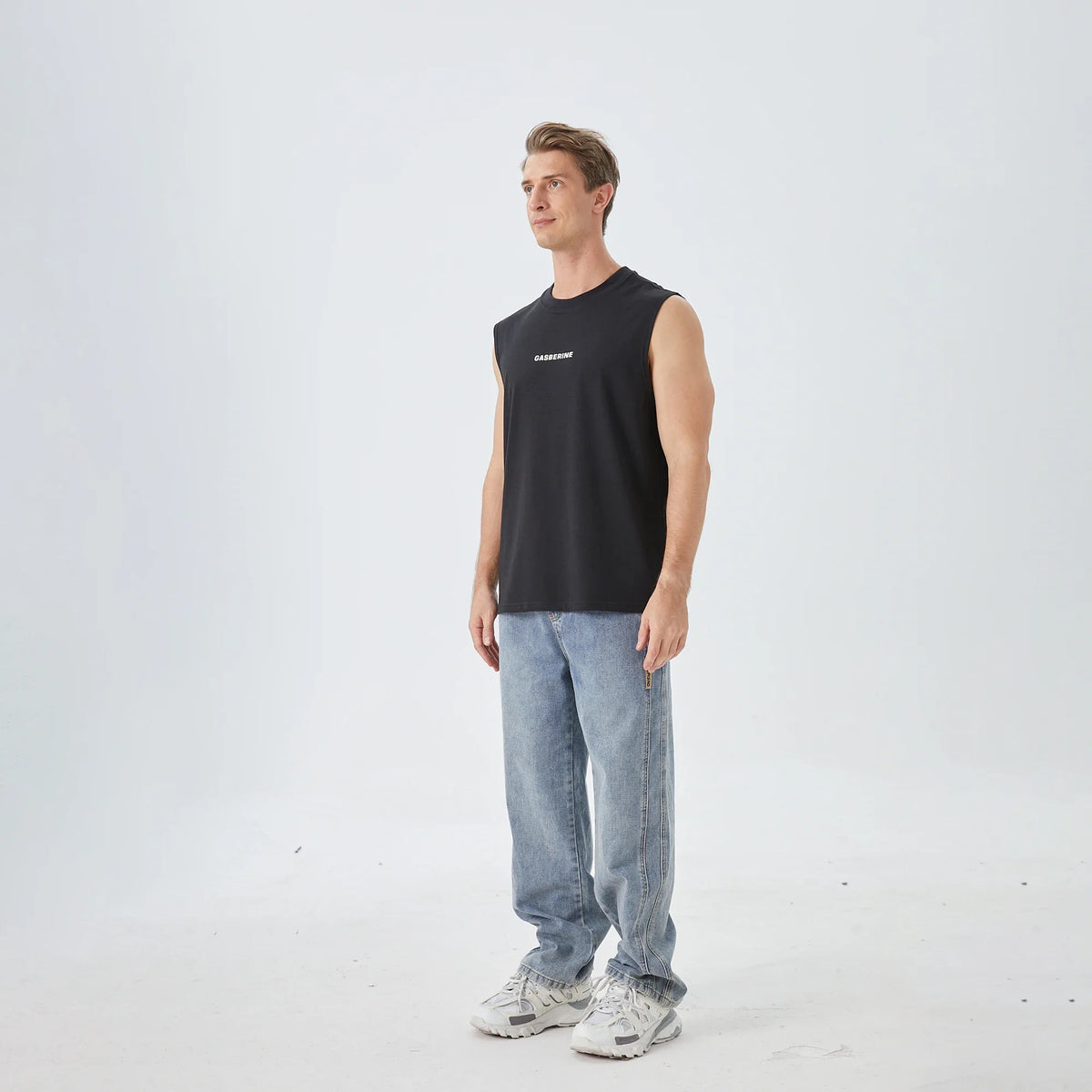 Washed Jeans Street Look Pants for Men Image