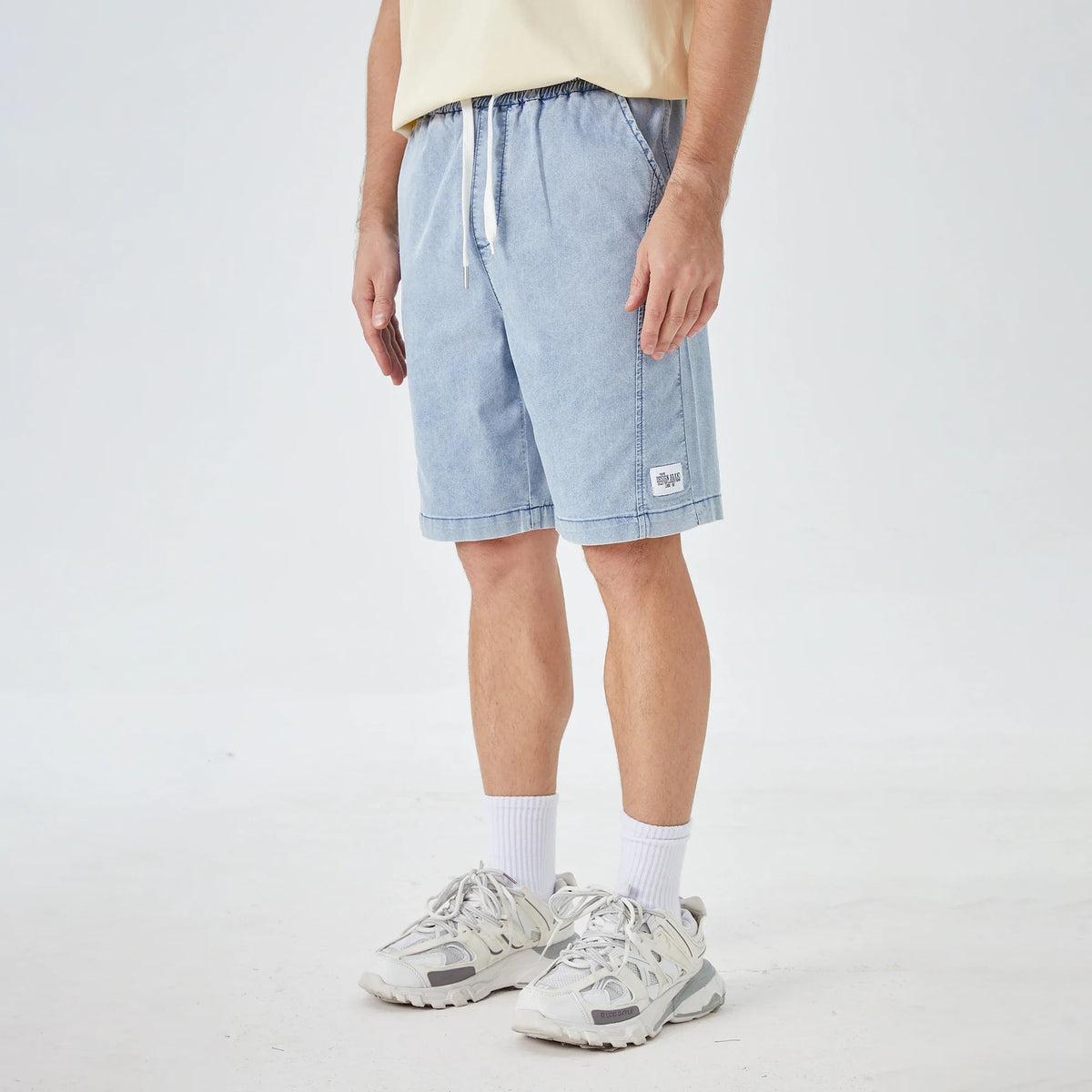 Washed Jeans Street Look Shorts for Men Image