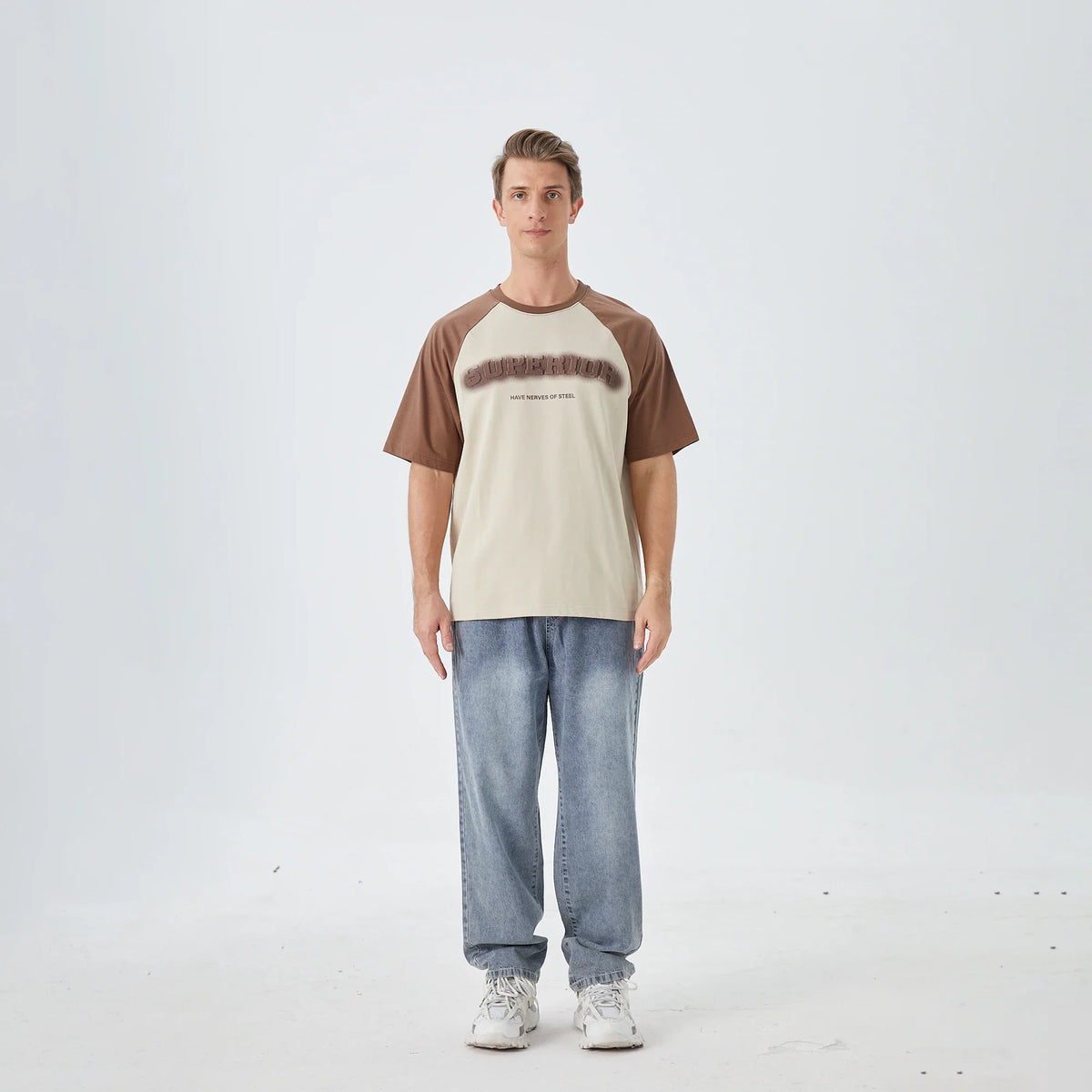 Washed Jeans Street Look Pants for Men Image