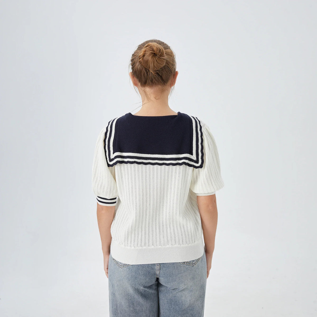 Color Blocked Street Look Sweater for Women Image