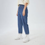 Washed Jeans Street Look Pants for Women Image