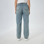 Washed Jeans Street Look Pants for Women Image