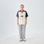 Printed Street Look Polo Shirt for Women Image