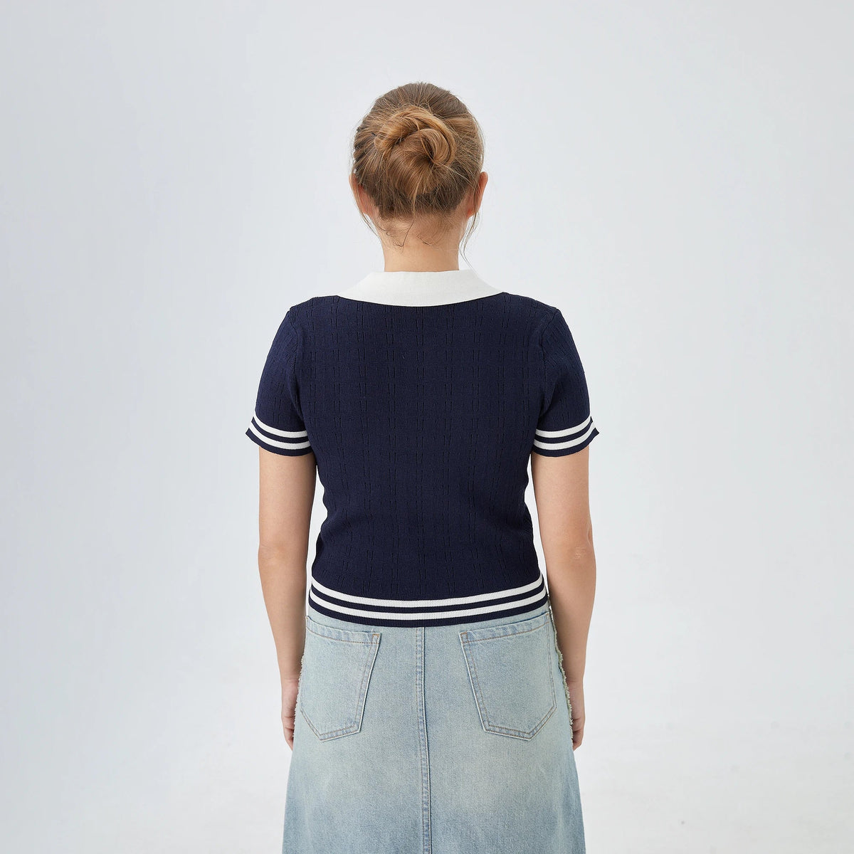Color Blocked Street Look Sweater for Women Image