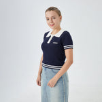 Color Blocked Street Look Sweater for Women Image